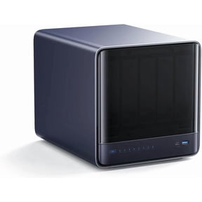 MINISFORUM N5 Pro AI NAS with AMD Ryzen AI 9 HX Pro 370, 2x SODIMM DDR5-5600MHz Slot(ECC Support), 128GB SSD, 1xHDMI+2xUSB4 Outputs, 5x HDD Slot, M.2 2230/2280/22110/U.2 slots, 5GbE+10GbE Lan Port NA