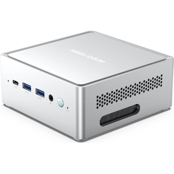 MINISFORUM Venus Series NAB6 Mini PC, 12th Gen Core i7-12650H Barebone Vesion Small Compter Without RAM and SSD, 2X HDMI+2X USB-C 4K@60Hz Output, 2X 2.5G RJ45 Port, 4X USB3.2 Small Form Factor