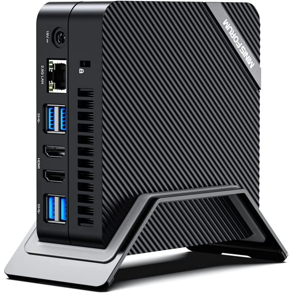 MINISFORUM Venus Series UM773 Lite Mini PC AMD Ryzen 7 7735HS Barebones Desktop Computer, No RAM No SSD, 2.5Gbps LAN, 2X4K HDMI, 1X8K USB4 Output, Radeon 680M Graphics Micro PC