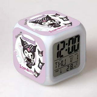 Rare Working Hello Kitty Alarm Clock, Fun Sanrio Pink Stripes, Cup Cakes  and Ice Cream Sundae Hello Kitty Alarm Clock, -  Sweden