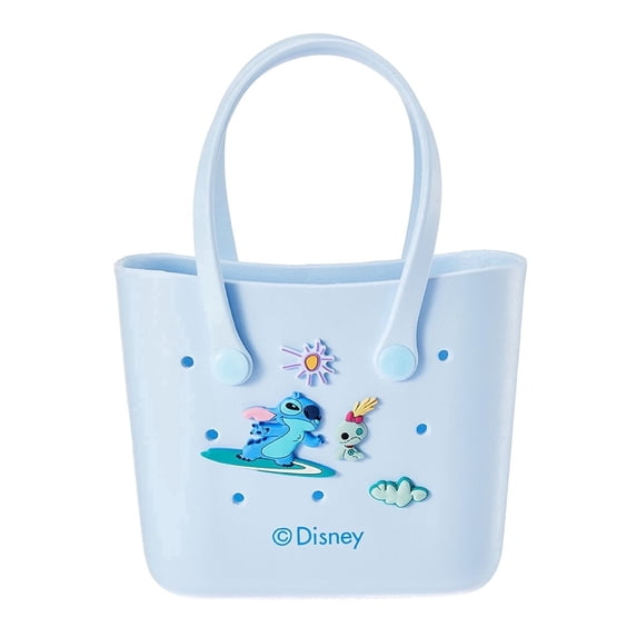 MINISO Disney Bag, Women's Waterproof EVA Beach Tote Bag,Portable Stitch Handbag for Work, Travel