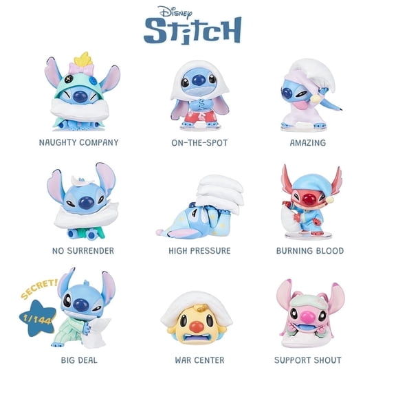 MINISO Disney Stitch Pillow Fight Series Blind Box – One Piece Random Design Premium Vinyl Collectible Figure Toy