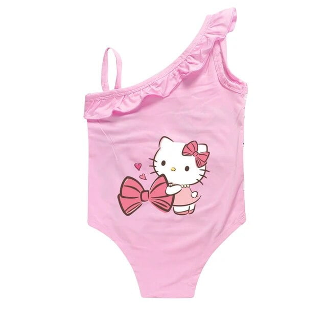 MINISO Hello Kitty Swimsuit One Piece Kids Girls Swimming outfit ...
