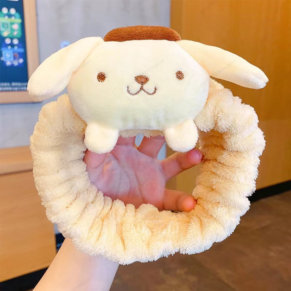 MINISO Kawaii Headband Face Wash Sanrio Headband Kuromi Cinnamoroll My