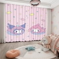 MINISO Kuromi Curtains Full Blackout 2024 New Cartoon Children‘s Room