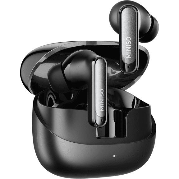 MINISO MS106 AI Translator Earbuds 3-in-1 Translation Earbuds in Real Time Support 135 Languages Bluetooth 6.0 Translating Device for Travel Business Learning