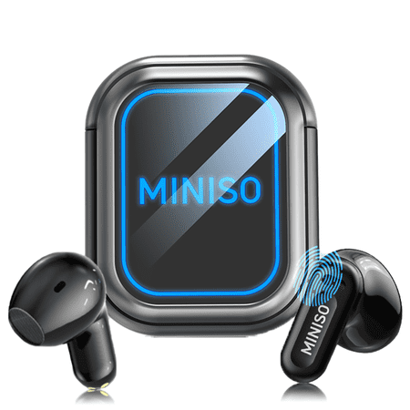 MINISO MS109 Translator Earbuds AI Language Translation Earbuds Real Time with LCD Touchscreen Support 134 Languages suitable for Android &iOS