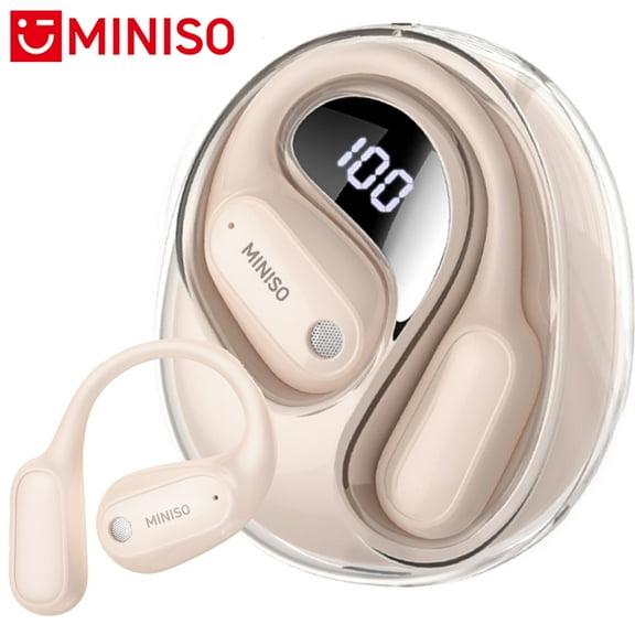 MINISO MS190 AI Translation Earbuds Real Time, 135 Language Translator Earbuds with APP, Open Ear Ows Translating Headphones, Audifonos Traductores Ingls Espanol Fit ios and Android