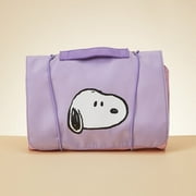 MINISO Snoopy Colorful Life Collection Foldable Cosmetic Bag - Travel Makeup Organizer