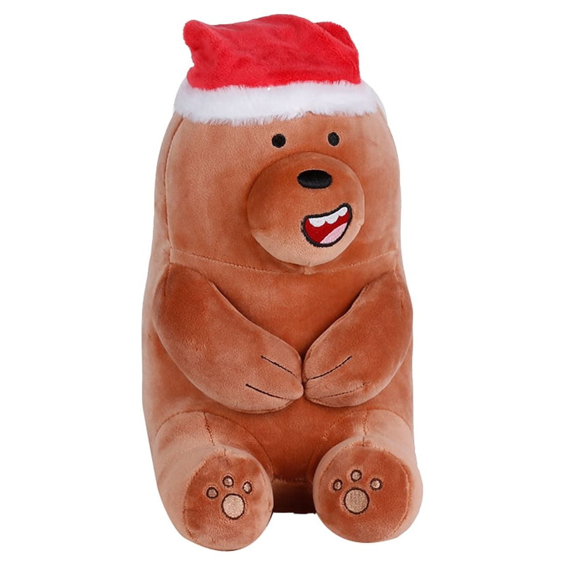 Miniso We Bare Bears Christmas Plush Grizz Stuffed Soft Toy Pillow 3185