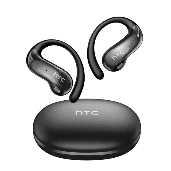 HTC NE19 AI Translation Headphones with LED Touchscree Open Ear Bluetooth Earphones for Sports HD Stereo Sound Waterproof