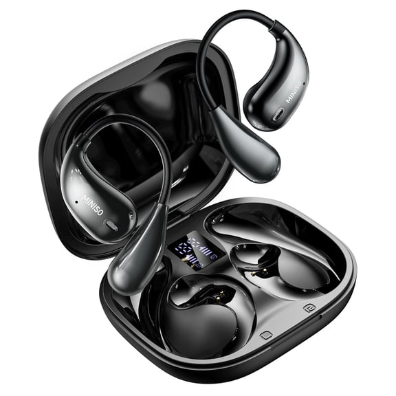 MINISO X33 AI Translation Earbuds Open Ear Wireless Earbuds Sound Long Distance Connection with Charging Case