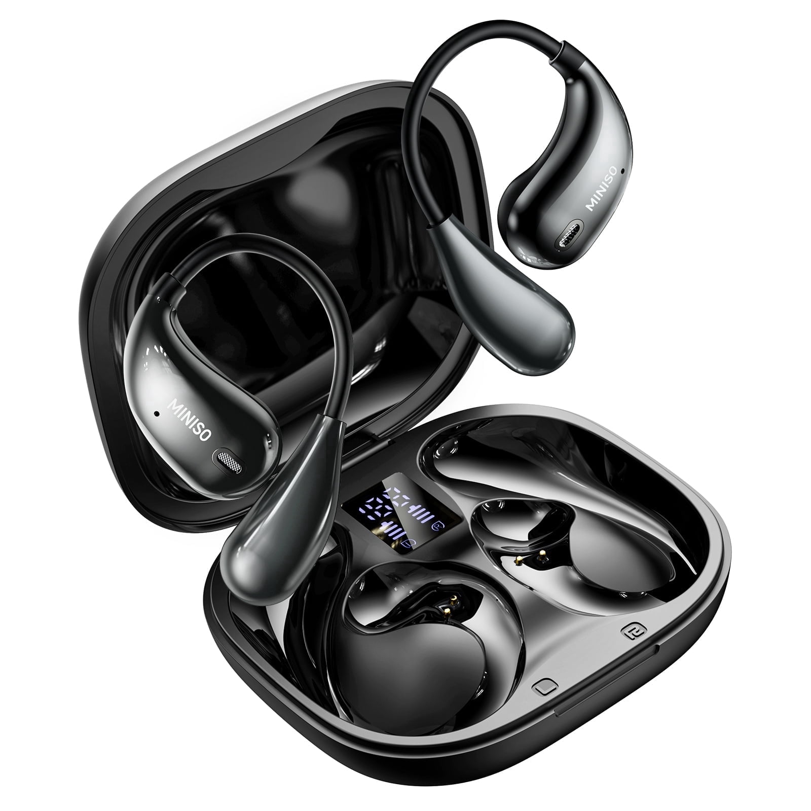 Miniso X33 AI Translation Earbuds, Open Ear Wireless Headphones