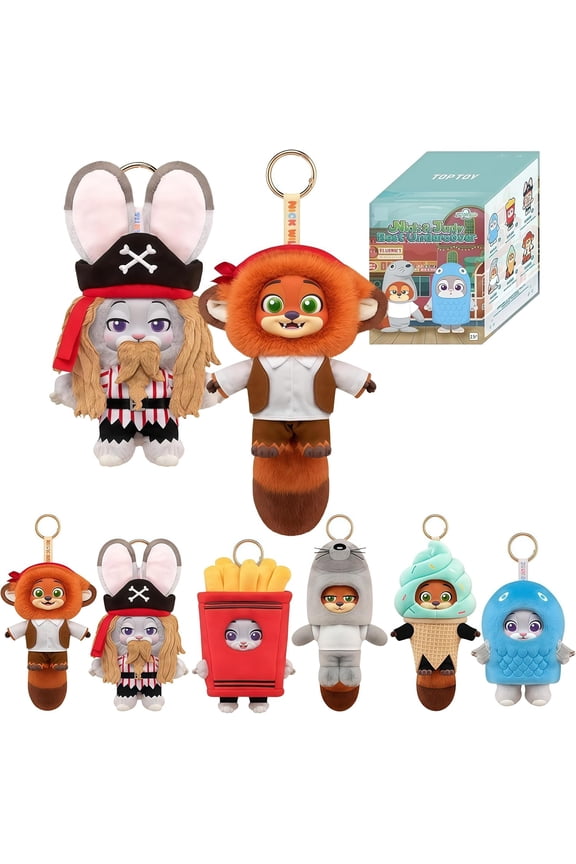 Zootopia Judy Nick Pretender Series Blind Box Keychain, Cute Decorative Ornament, Heartfelt Gift, New Year's Gift (1PC Random)