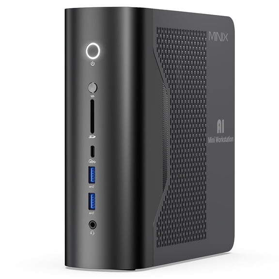 MINIX ER939-AI Mini PC, AMD Ryzen AI Max+ 395 16C Max 5.1GHz, 128GB LPDDR5 2TB NVMe SSD, Radeon 8060S, Quad 8K Display (HDMI 2.1+DP 1.4+2*USB-C), WiFi 7 BT5.4, 2.5G RJ45