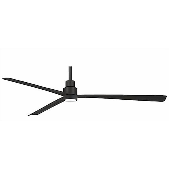 MINKA-AIRE F789-CL LED Simple 65 Inch Outdoor 3 Blade Ceiling Fan with DC Motor in Coal