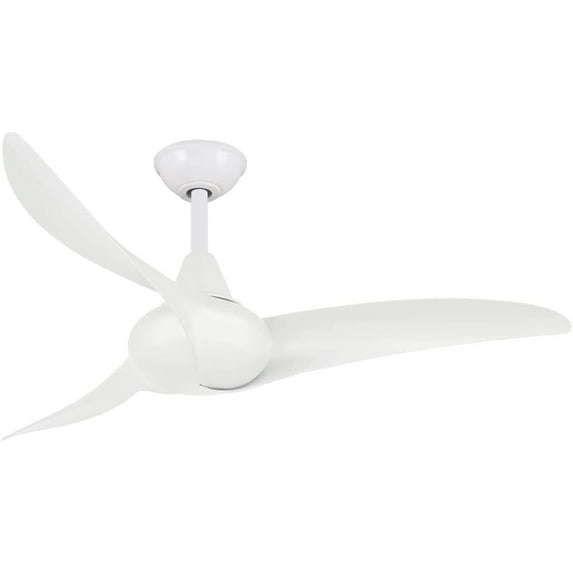 MINKA-AIRE F854-WH Wave 44" Ceiling Fan with Remote Control in White Finish