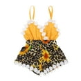 thumbnail image 1 of MINKIDFASHION Baby Girls Summer Romper Toddler Infant Clothes 18 Months, 1 of 6