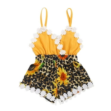 MINKIDFASHION Baby Girls Summer Romper Toddler Infant Female Clothes 24 Months