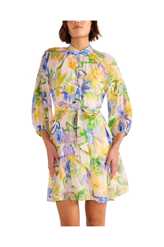 womens Fable Blouson Mini Dress, l