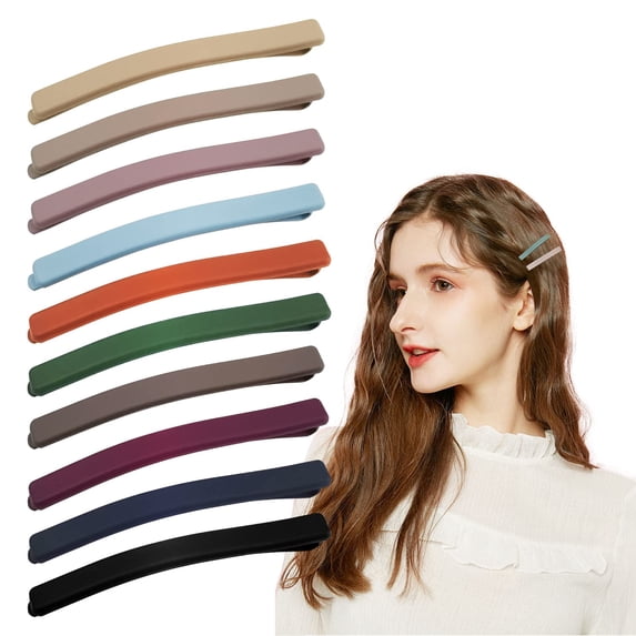 MINKUROW 20 PCS Matte Mini Pins Snap Plastic Hairclip Hair Barrettes Cute Small Hair Pins Hair Styling Accessories for Women Girls