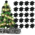 thumbnail image 1 of MINKUROW 20Pcs Christmas Flower Poinsettias 5.5 Inch Xmas Black Glitter Artificial Flowers with 20Pcs Metal Clips Christmas Poinsettia Decor for Christmas Tree Ornaments Wreaths Garland Party Decor, 1 of 7
