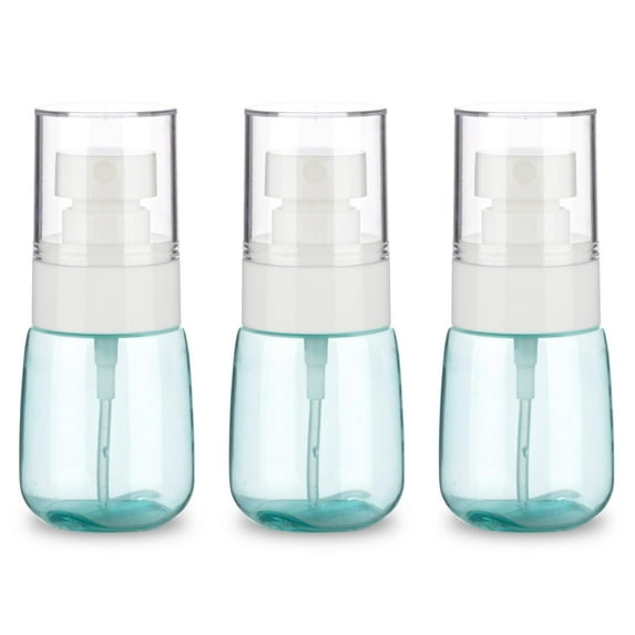 MINKUROW 3 Pack 1oz/30ml Small Spray Bottle,Plastic Mini Spray Bottles,Travel Spray Bottle with Fine Mist,Tiny Spray Bottles with 9pcs Labels30ml