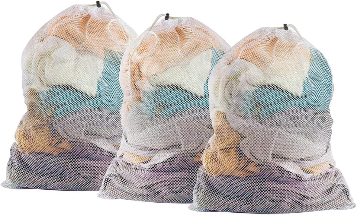 Fresh Look at Minkurow 3 Pack Oversized Laundry Bags Laundry Mesh Bra With