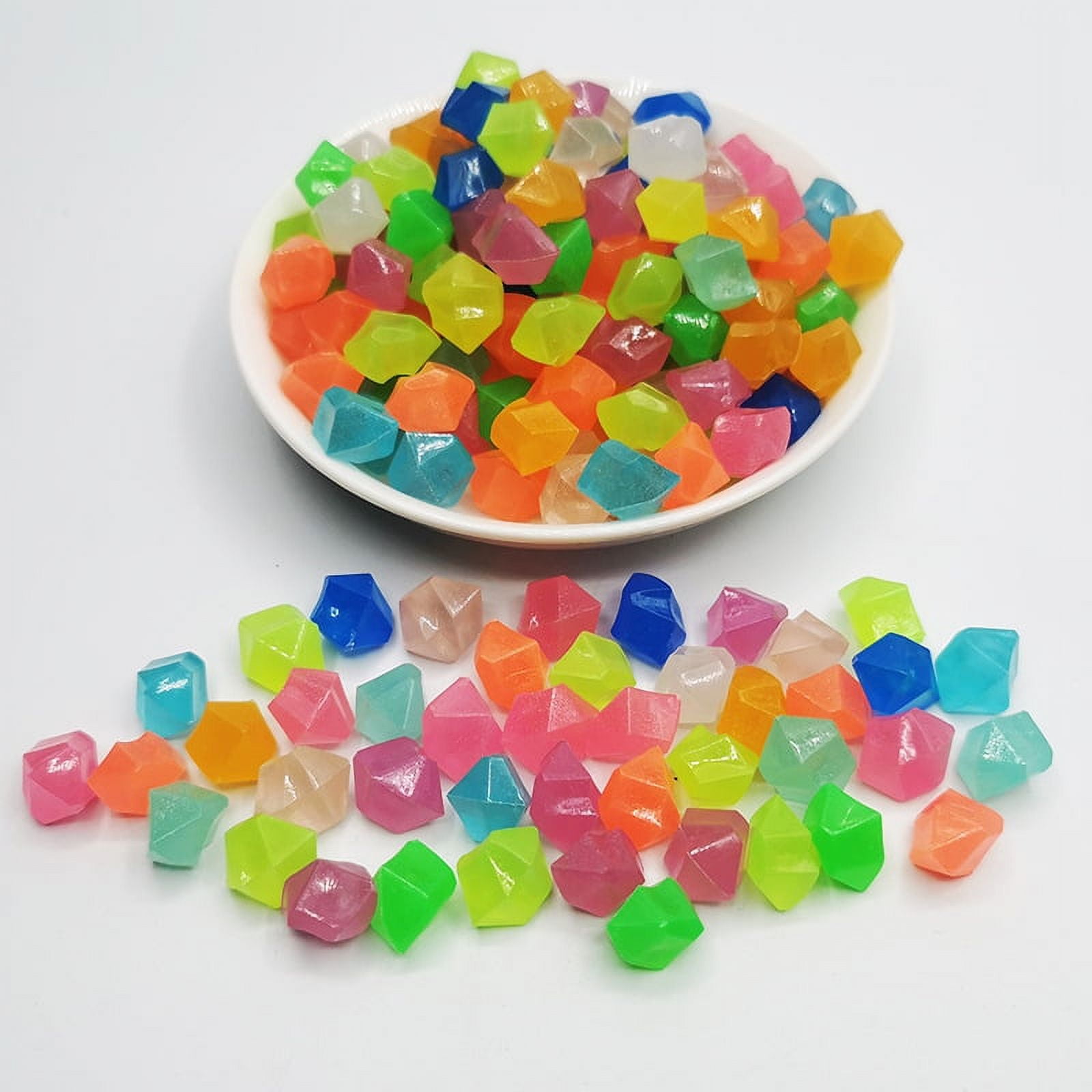 MINKUROW 300 Fish Tank Decorations Rocks Glow in The Dark Aquarium ...