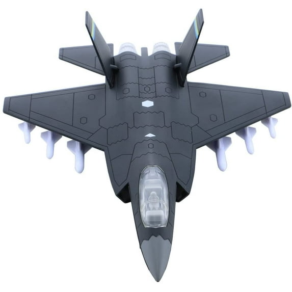 MINKUROW Alloy Planes/Airplane/Aircraft Toy with Pull Back Stealth Bombers and Fighter Planes(Black)
