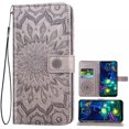 thumbnail image 1 of MINKUROW Case for LG V50,PU Leather with Kickstand and 3 Card Slot Flip Wallet Phone Cover (Black), 1 of 5