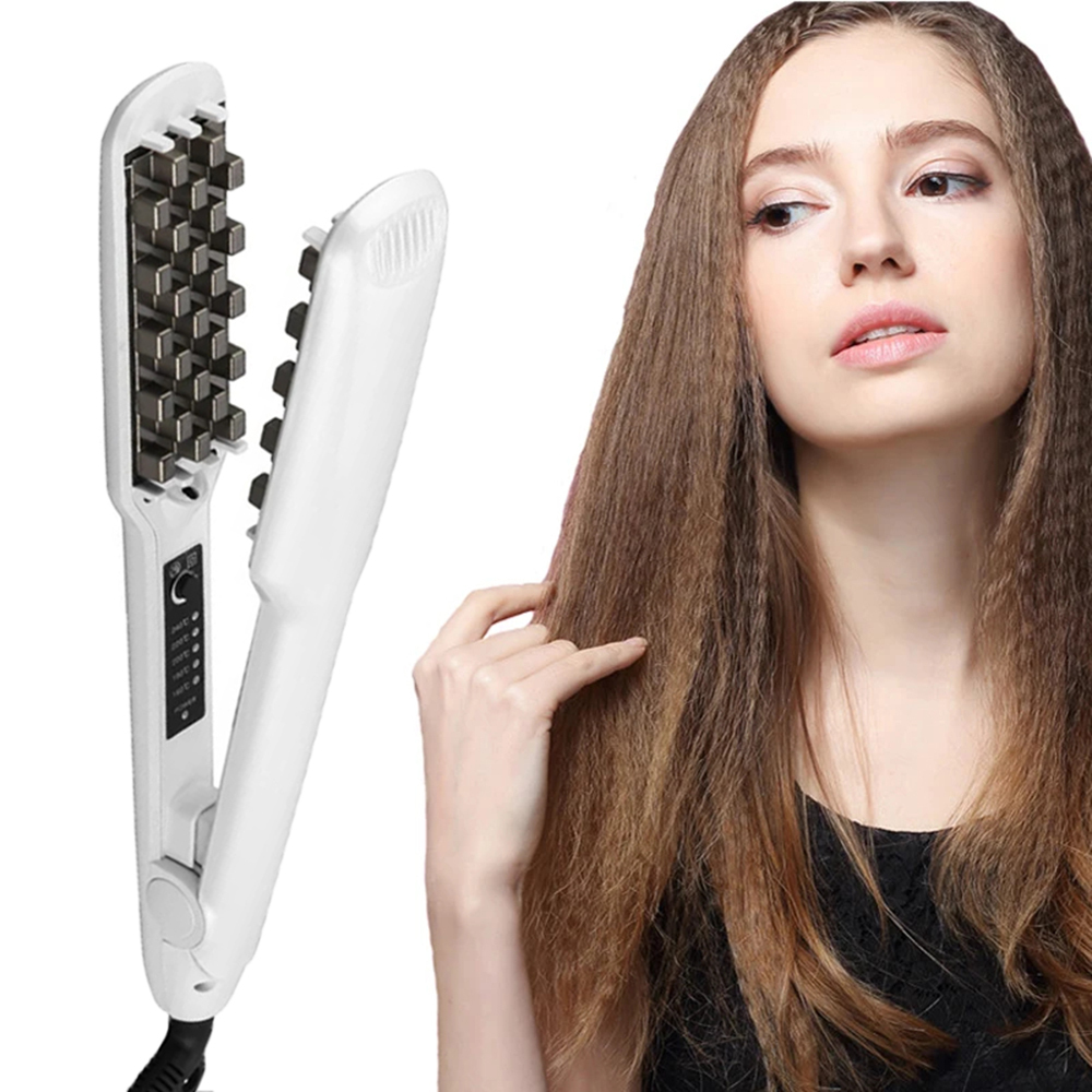 MINKUROW Professional Ceramic 3D Hair Crimper, Volumizing Curling Iron ...