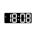 thumbnail image 1 of MINKUROW LED Digital Wall Clock with Display,Auto-Dimming,12/24Hr Format - for Living Room,Bedroom,Office White, 1 of 6