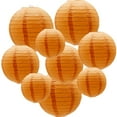 thumbnail image 1 of MINKUROW Round Hanging Paper Lanterns Decorations,Party Wedding Birthday Baby Showers Halloween Supplies,Orange 12",10",8",9 Pack, 1 of 7