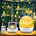 thumbnail image 1 of MINKUROW Starry Sky Projector Children,LED Projector Starry Sky with 6 Projection Films,Remote Control,Timer,Music,360° Rotation,Starry Sky Lamp for Children's Room,Decoration Gift, 1 of 6