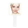 thumbnail image 1 of MINKUROW Vanity Makeup Mirror with 72 Dimmable LED Bulbs,Portable Lighted Mirror with 3 Dimmable Lightning Levels, Desk&Travel Mirror,Touch Control for Outdoor (white1), 1 of 8