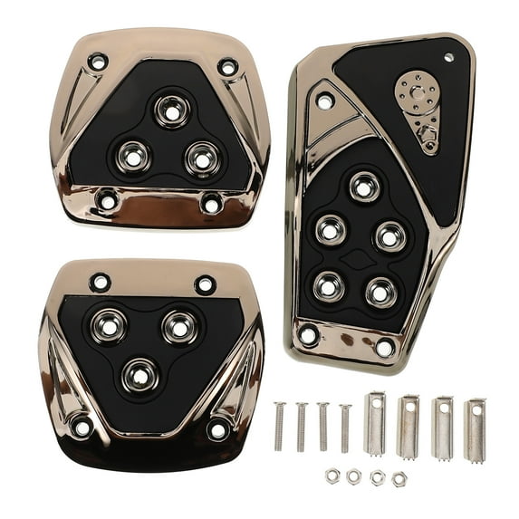 MINLIXIN 1 Set Car Pedals Brake Pedal Gas Foot Pedal Auto Pedal Replacement Nonslip Universal Car Foot Pedals