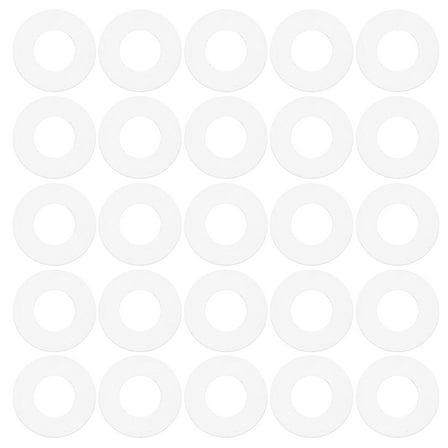 White PVC Flat Washer for Industrial Use High Temperature Resistant Gasket 100pcs