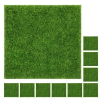 MINLIXIN 10pcs Artificial Grass Mat Fake Turf Outdoor Faux Grass Mat Garden Artificial Grass Landscaping