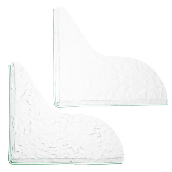 HEMOTON Shower Bathtub Splash Guards for Bathtub Made of Acrylic Transparent 2 Pieces Keep Bathroom Clean