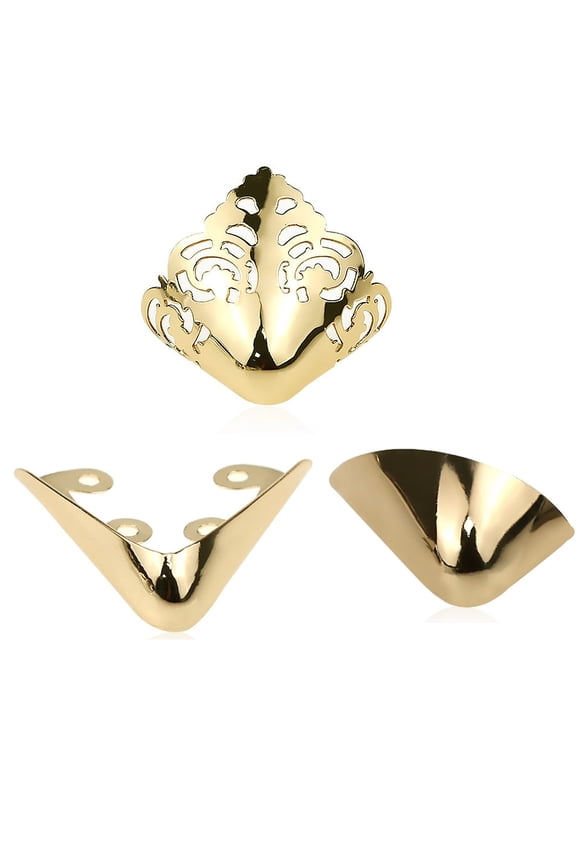 3 Pairs High Heel Toe Caps Metal Shoe Tip Protector Anti Kick Pointed Toe Covers For High Heels And Dress Shoes