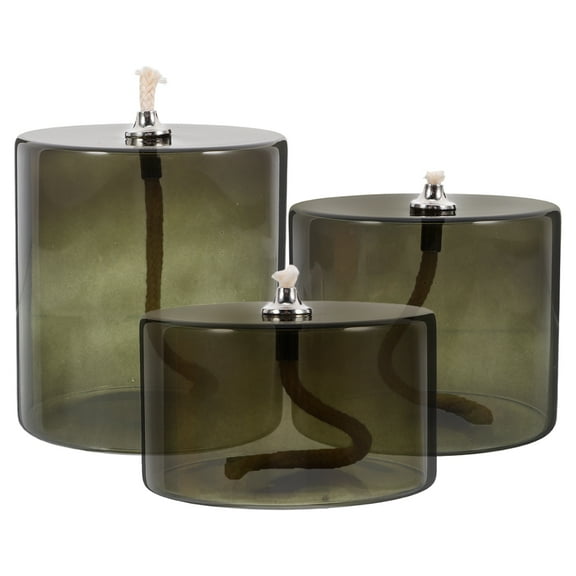 MINLIXIN 3pcs Glass Oil Lamp Wedding Centerpiece Decoration Butter Lamp Home Oil Lamp Decor Indoor Kerosene Light Household Kerosene Lamp