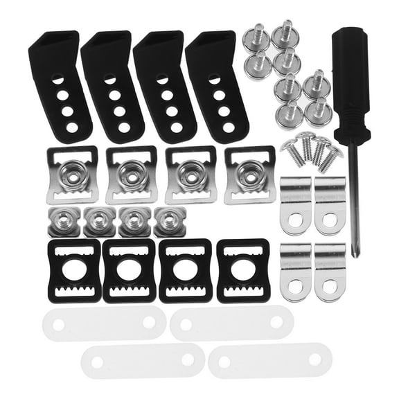 MINLIXIN 49pcs Football Helmet Repair Kit Include Helmet Visor Clips Stainless Steel Clamp Screw Nuts Rubber Gasket Srewdriver Chin Strap Adapter Assorted Color