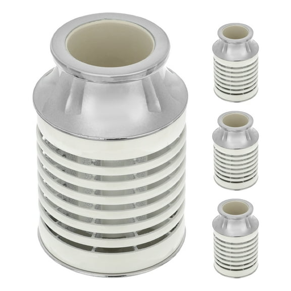 MINLIXIN 4pcs Curtain Rod Decorative Ends Caps Aluminum Alloy Curtain Finials Ends For Window Curtain Pole Home Curtain Accessories For 28mm Curtain Rods