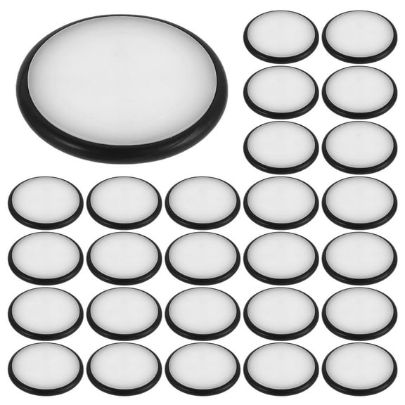 MINLIXIN 50pcs Small Wheels For Toy Truck Rubber Tires 3 Holes Wheels Diy Miniature Dollhouse Accessories For Rc Car Model Parts And Toy Car Wheels Replacement 27mm