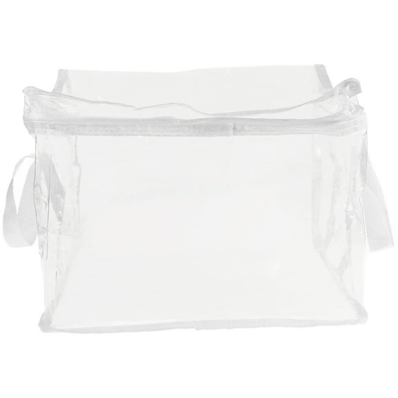 MINLIXIN Clear Large Toy Storage Bags With Zipper Plastic Bins With Handle Toy Organizer For Kids Playroom Blocks Clothes Stuffed Animal Storage