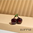 thumbnail image 1 of MINLIXIN Glass Cherry Vase Unique Decorative Planter Flower Holder Hydroponics Bud Vase Small Fruit Shaped Centerpiece for Home Office, 1 of 5
