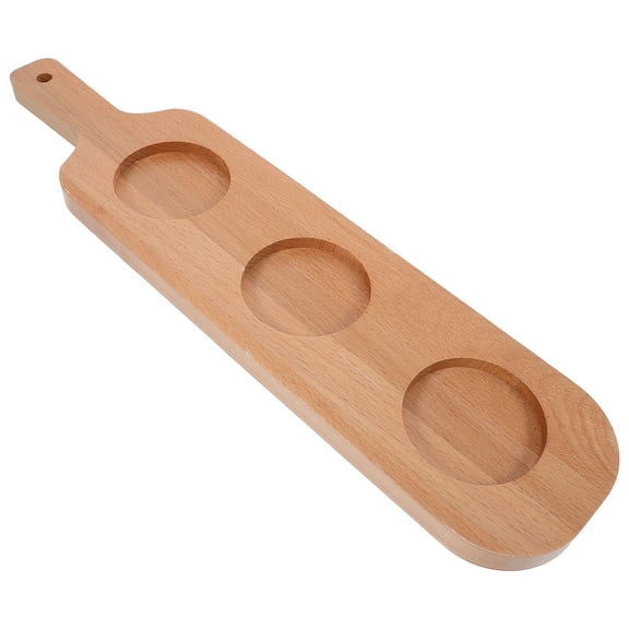 EXHUMKY Wine Tray Wooden Rustic Aesthetic for Bartenders in Bars 1Set 16.51X3.93X0.59In