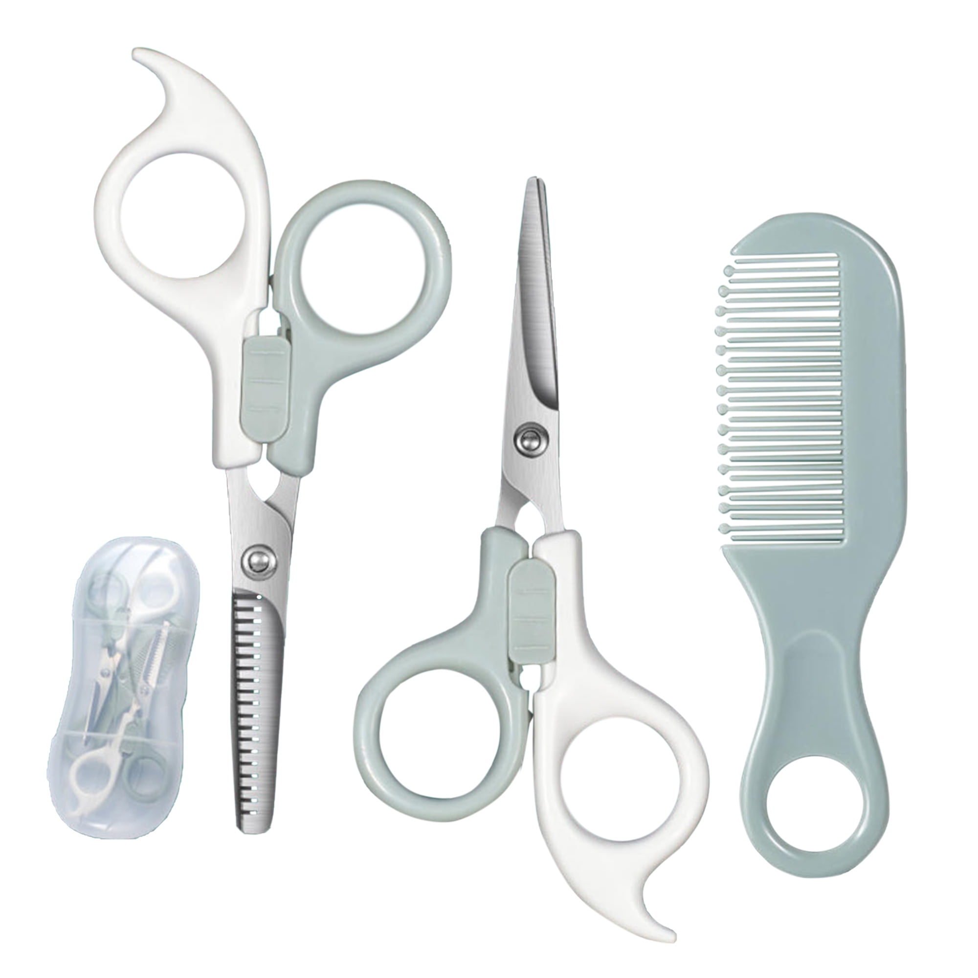 MINM Baby haircut scissors set children's hairdressing scissors home baby safety hair cutting artifact bangs thinning set