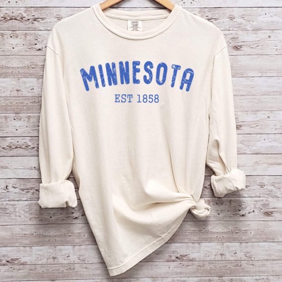 MINNESOTA EST1858 Graphic Long Sleeve T-Shirt